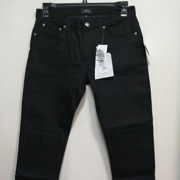 BNWT A. P. C Men's Pants Black Size 31W × 37L - Picture 1 of 6
